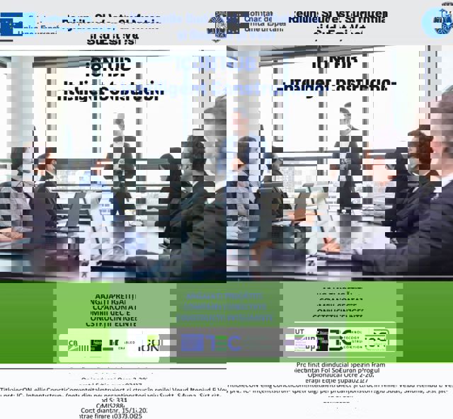 iCON REGIONAL: oportunitate de formare profesională gratuită pentru angajații din construcții și proiectare 